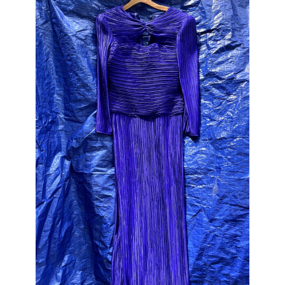 Vintage George F. Couture maxi purple dress size US 10